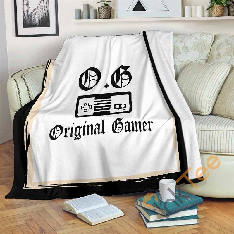 Original Gamer Sherpa Fleece Blanket Gifts for Family, for Couple