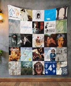 Original John Lennon Style Album Covers Quilt Blanket Bedding Set