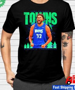 Original Karl Anthony Towns Minnesota T Wolves Basketball T-Shirt