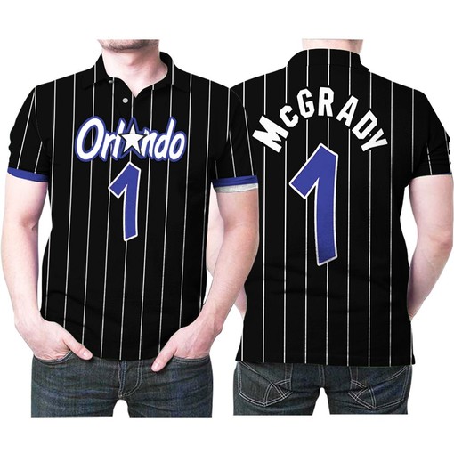 Orlando Magic Tracy Mcgrady 1 Nba Basketball Team Hardwood Classics Jersey Black 2019 Jersey Style Polo Shirt