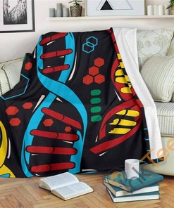 Orphan Black Pattern Sherpa Fleece Blanket Gifts for Family, for Couple