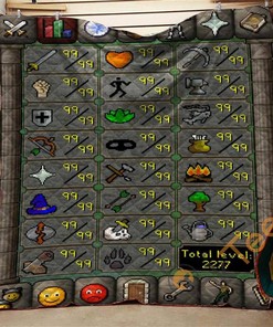 Osrs Skills Quilt Blanket Bedding Set