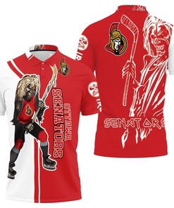 Ottawa Senators And Zombie For Fans 3D All Over Print Polo Shirt