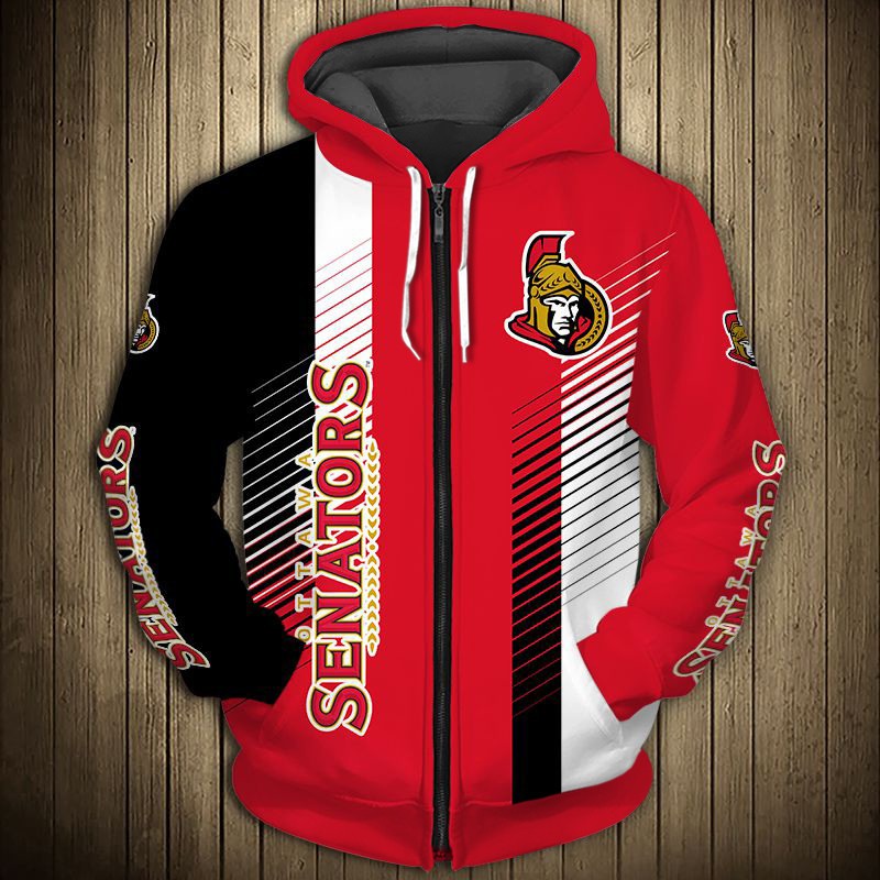 Ottawa Senators Hoodie 3D Cute Design Pullover Nhl