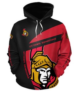 Ottawa Senators Hoodie 3D Zip Hoodie Gift for Fans