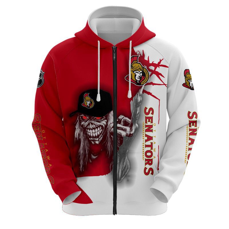 Ottawa Senators Hoodie Ultra Death Graphic Gift for Halloween - Image 3