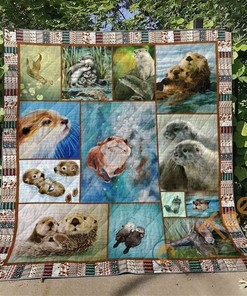 Otter Quilt Blanket Bedding Set