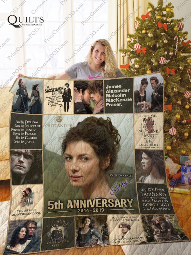 Outlander 5th Anniversary Quilt Blanket Bedding Set