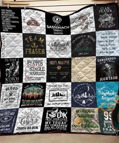 Outlander Collage Quilt Blanket Bedding Set