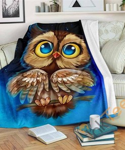 Owl Night 2019 Sherpa Fleece Blanket Gifts for Family, for Couple