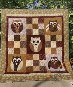 Owl Quilt Blanket Bedding Set With Pillowcase Option
