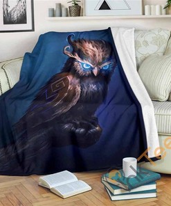 Owl Sherpa Fleece Blanket Gifts for Family, for Couple