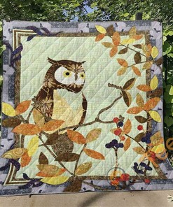 Owl V2 Quilt Blanket Bedding Set