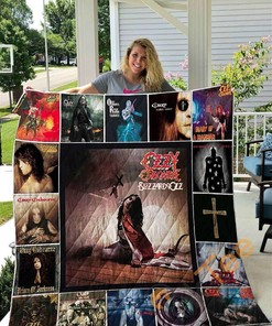 Ozzy Osbourne Quilt Blanket Bedding Set With Pilliwcases Option For Picnic Or Home Decor