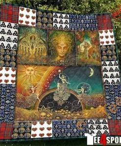 Paganism Mother Earth Goddess Neo Pagan 3D Quilt Blanket Bedding Set