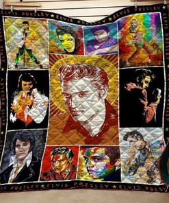 Painting Elvis Presley Quilt Blanket Bedding Set