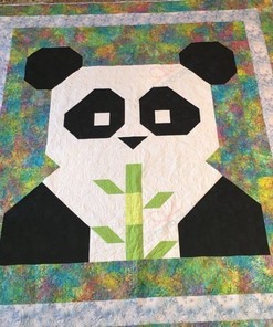 Panda Paper Art Quilt Blanket Bedding Set for Home Décor