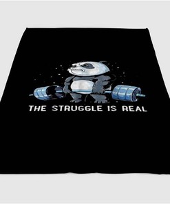 Panda Sherpa Fleece Blanket Gifts for Family, for Couple