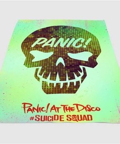 Panic At The Disco Suicide Squad Sherpa Fleece Blanket Gifts for Family, for Couple