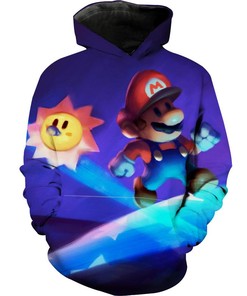 Paper Mario Video Game Nintendo Hoodie 3D