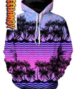 Paradise Palm Trees Unisex 3D Hoodie