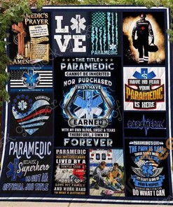 Paramedic Life Quilt Blanket Bedding Set
