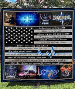 Paramedic Quilt Blanket And Bedding Set Option