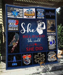 Paramedic Quilt Blanket Bedding Set With Pillowcase Option
