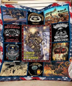 Paratrooper Quilt Blanket Bedding Set