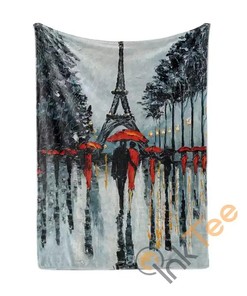 Paris The City Of Love Sherpa Fleece Blanket Gifts for Family, for Couple