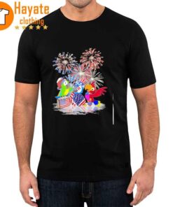 Parrot American Happy 4Th Of July Shirt