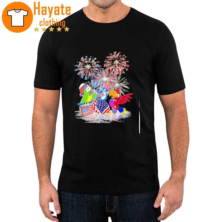 Parrot American Happy 4Th Of July Shirt