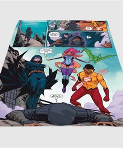 Part Of Comic Teen Titans Sherpa Fleece Blanket Gifts for Family, for Couple