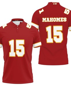 Partrick Mahomes Kannas City Jersey Inspired Style 3D All Over Print Polo Shirt