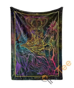 Passion Arcana Tarot Art Sherpa Fleece Blanket Gifts for Family, for Couple