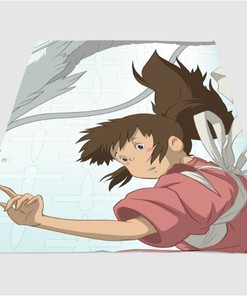 Pastel Chihiro Sherpa Fleece Blanket Gifts for Family, for Couple
