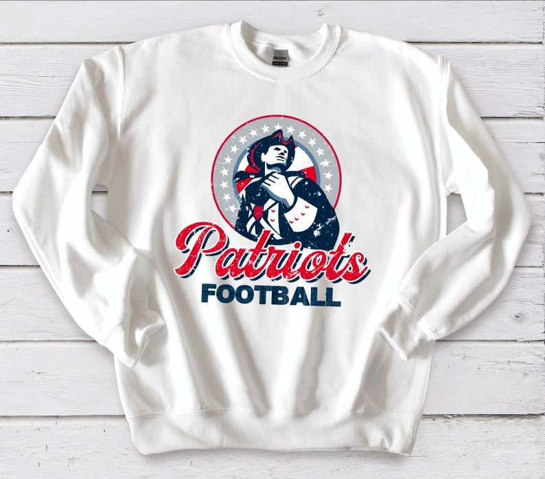 Patriots Classic Grunge Vintage Distressed, Football Unisex Sweatshirt