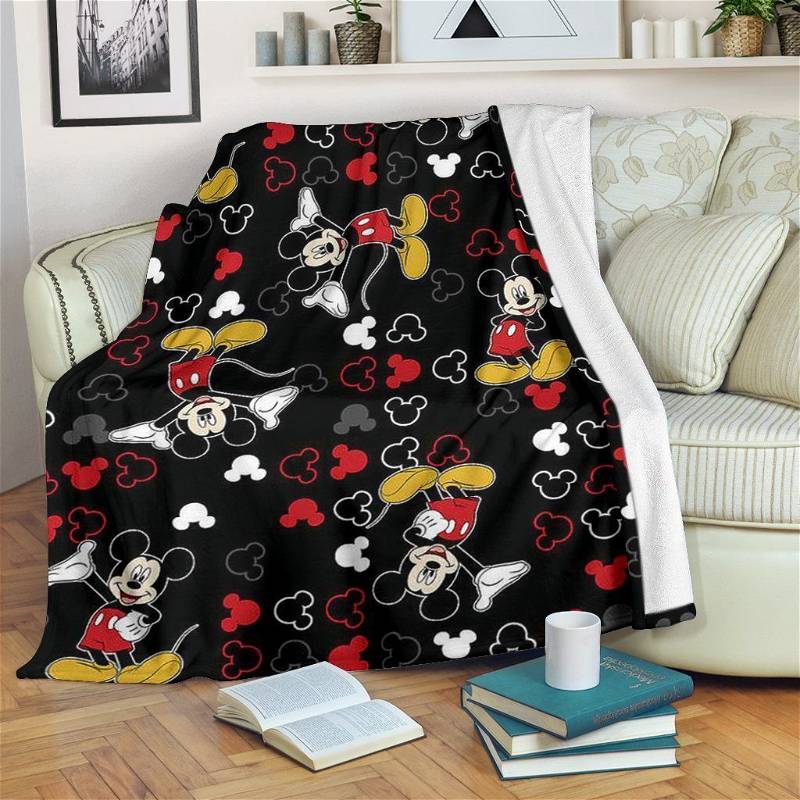 Pattern Mickey Disney Lover Sherpa Blanket Fleece Blanket Funny Gifts