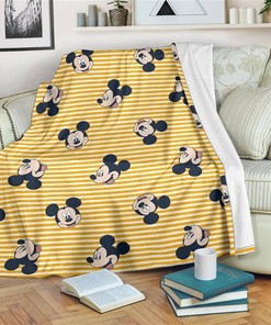 Pattern Mickey Mouse Sherpa Fleece Blanket Gifts for Family, for Couple