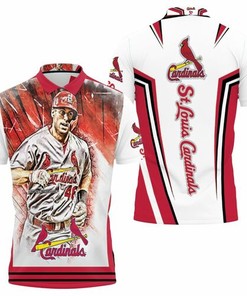 Paul Goldshmidt 46 St Louis Cardinals Red Background For Cardinals Fan 3D All Over Print Polo Shirt