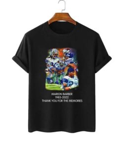 Peace Marion Barber 1983 2022 Thank You For The Memories T-Shirt