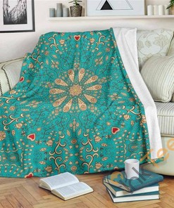 Peace Of Mind Mandala Sherpa Fleece Blanket Gifts for Family, for Couple