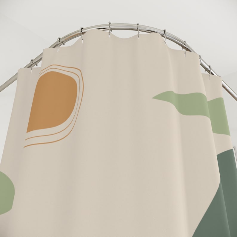 Peaceful Meditation Apartment Bathroom Curtain - Shower Curtain - Image 3