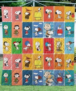 Peanuts 3D 1 Quilt Blanket Bedding Set