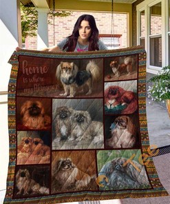 Pekingese 10 Quilt Blanket Bedding Set