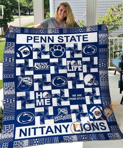 Penn State Nittany Lions 2 Quilt Blanket Bedding Set