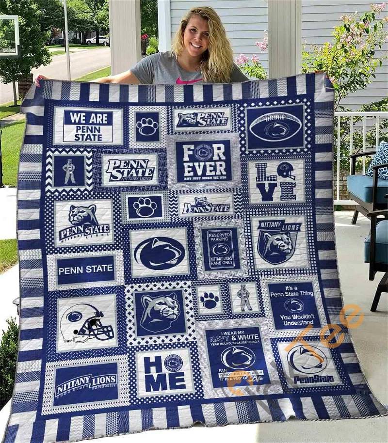 Penn State Nittany Lions 3 Quilt Blanket Bedding Set