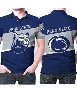 Penn State Nittany Lions Football American Team Logo 3D All Over Print Polo Shirt