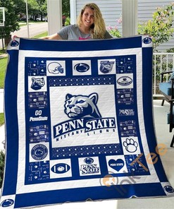 Penn State Nittany Lions Quilt Blanket Bedding Set