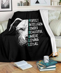Perfect Pit Bull Sherpa Fleece Blanket Gifts for Family, for Couple